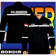 KEMEJA Civil engineering wearpack Civil engineering shirt Fully embroidered engineering shirt Civil 
