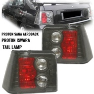 PROTON ISWARA AEROBACK SAGA LMST 2004 YEAR REAR TAIL LIGHT LAMP LAMPU BELAKANG CLEAR BLACK