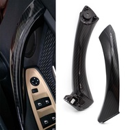 Car Carbon Style Interior Door Handles / Door Armrest Handle Pull Trim Cover For BMW 3 Series E90 E91 325 330 318 2004-2