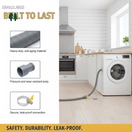 [GrandLarge] Cuttable Washing Machine Drain Hose Leakproof Sink Drain  with Free Clamps 1M/1.5M/2M f