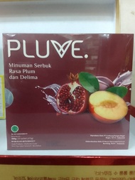 pluve fiber drink dan diet minuman serbuk rasa plum dan delima