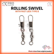 SKPRO ROLLING SWIVEL SNAP TYPE B FISHING FISHING SWIVEL SWIVEL FISHING