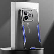 LANLIN For Realme GT7 Pro Phone Case Matte Aluminum Alloy+TPU+PC Shockproof Phone Case Cover For Rea