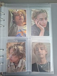 V layover album photocards 英韓背