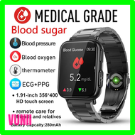 VUNII 2023 New Non-Invasive Blood Sugar ECG+PPG Smart Watch Men Heart Rate Blood Oxygen Health Smartwatch Women Waterproof Sports Watch VUNII