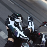 2026 Ready Stock Motorcycle Boots Waterproof Leather Moto Boots Motocross Shoes Men Riding Racing Mo