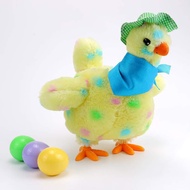 BARMI Easter Egg Laying Chicken Toy with Eggs, Easter Egg Dropping Hen Dancing& Singing Chicken Plus