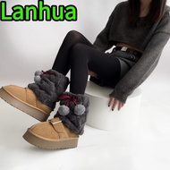 LANHUA Plush Fur Boots Cover - Soft & Warm Fall/Winter