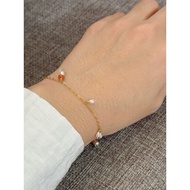 M&W | Arusha Sunstone Pearl Droplet Bracelet