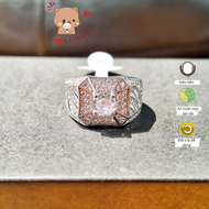 Nhẫn Nam Vàng Trắng Ngầu Đẹp Nhẫn Nam Đính Đá Cao Cấp Không Phai Tặng kèm hộp Lokalo - Đeo Dự Lễ Tiệ