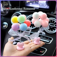 Aksesoris Interior Mobil Warna-warni Dekorasi interior mobil dekorasi balon yang lucu dan cantik