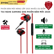 ZIYOU GH5 in-ear gaming headset with super bass sound, excellent noise cancellation, detachable mic,