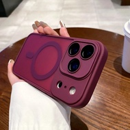 Luxury Gentle Touch Matte Precision Cutouts Thin Ring Magnetic Lens Guard Case For iPhone 17 Air 16 