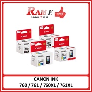 [ORIGINAL] Canon PG-760 760 / CL-761 761 / PG-760XL 760XL / CL-761XL 761XL Ink Cartridge