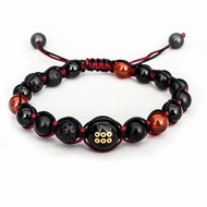 【風物詩。神兵】純手工串珠手鍊雕刻天然石編織繩瑪瑙天然石