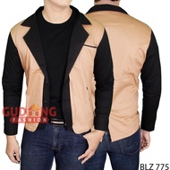 Jaket Jas Slim Keren Pria - Krem
