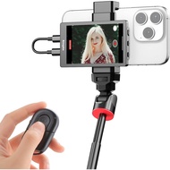 Skrin Monitor Selfie untuk iPhone, Skrin Vlog 4K 30fps dengan Kamera Belakang Berwayar Bluetooth dan