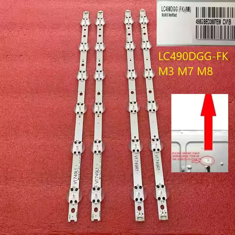 LED Strip For TV 49UJ6500 49LV340C 49LJ614V 49UJ6525 49UJ6585 49UJ6565 49UJ651V 49UJ670V 49UJ701V V1