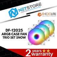 ID-COOLING DF-12025 ARGB CASING FAN 3 PCS PACK (SNOW) - IDC-DF-12025-ARGB-TRIO-SNOW