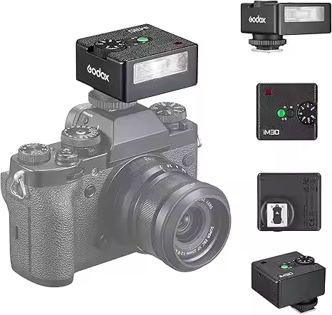 Godox iM30 Mini Flash Camera Flash GN 15 7 Power Levels IM 30 Mini Manual Flash for Canon for Sony z