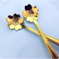 Super beautiful, Luxurious yellow apricot coffee spoon - TH111