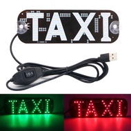 LINCHEIN 1Pc สัญญาณบีคอน ไฟแท็กซี่ LED สวิตช์สีแดง/สีเขียว 2สีค่ะ ไฟสัญญาณรถ สีสันสดใส บุหรี่ไฟฟ้า/USB ไฟแสดงสถานะรถแท็กซี่ อุปกรณ์เสริมรถยนต์