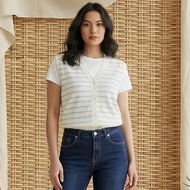 Daisy by Voir Malaysia (Cardigan) White Cotton Blend Cardigan