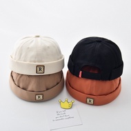 Headless Hat Spring/Summer Girl Boy Vintage Baby Docker Hat Adjustable Landlord Sailor Hat