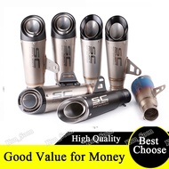 Inlet 51mm 61mm Motorcycle Exhaust Pipe Muffler SC Exhaust Mufflers