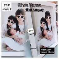 6R|8R|A4|10R|11R|12R|A3 White 3cm PS Photo Frame Wall hanging for wedding,cert,photos,graduation Bin