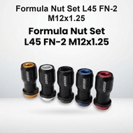Formula Nut Set L45 FN-2 M12x1.25 RD (Red) 7414000012008