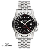 Used - Glycine Airman Base 22 GMT Swiss Made Automatic Triple Time Zone Pilot Watch