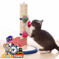 Cat Tree with 3 Mouse Toys Scratches Stand Sisal Tower With Hanging Ball