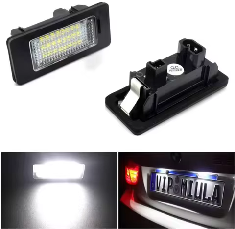 New Brightness 2PCS LED License Number Plate Lights for BMW E46 E60 E70 X5 E71 E82 E88 E90 E91 E92 E