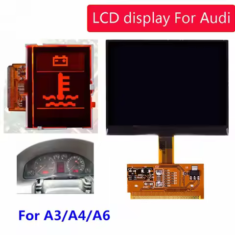 TT LCD Display for Audi Screen for AUDI TT Jaeger A3 A4 Jaeger VDO LCD Display Cluster Digital Dashb