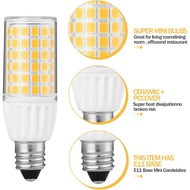 Dimmable T4 JDE11 LED Bulb 120V 5W 50W Halogen Bulbs Equivalent, Warm White T4 Mini Candelabra Base,