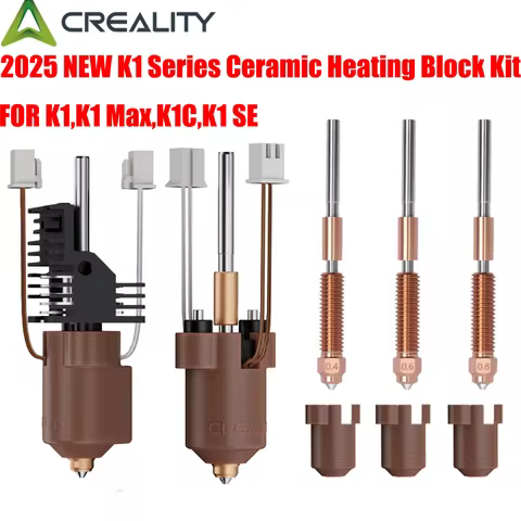 Creality K1 Series Ceramic Heating Block Kit Terminal with Buckle Compatible with K1/K1 Max/K1C/K1 S