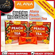 ALANA Peach Lemon Tea | 1 Kotak 12 Sachets | Original HQ | Teh Pic Premium | PERCUMA Hadiah Extra Sa