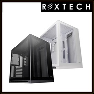 REXTECH TECWARE VXL ATX TG DUAL CHAMBER PC CASING [ BLACK / WHITE ]