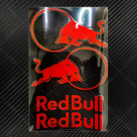 Vinyl Red Bull Helmet Sticker Decal Logo