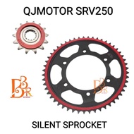 QJMOTOR SRV250 SILENT 520 SPROCKET SET 14T 15T 48T 52T