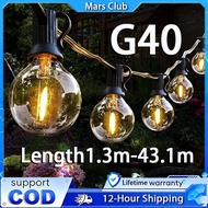 Fairy Light Retro Christmas Light Bulb Garden Lights Hanging Light Party Decor G40 Bulb Light String