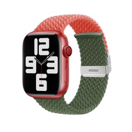 2สี สายยืดเเท้ สายนาฬิกา สําหรับ Apple Watch Ultra 2 iWatch Series 9 8 7 6 5 4 SE2 สายนาฬิกาข้อมือไนล่อนถัก แบบเปลี่ยน smart watch ปรับง่าย สาย 49 มม. 44 มม. 40 มม. 45 มม. 41 มม. 42 มม. 38 มม