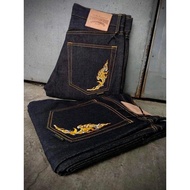 SEVENTYFOUR Demin 16oz Long Pants Bronze Model Slim fit