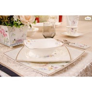 Vantage Vince Square Rosabell 11 Pieces Dinner Set Set Makan Malam