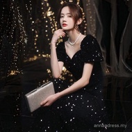 Sequin Evening Dress Wedding Dress Party Party Dating Dress Up Dress Black Sequin Evening Dress Dres
