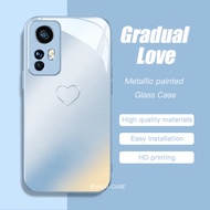 Xiaomi 13T Pro Case Metallic paint  Glass  AntiFall Phone Case Gradual Love For Xiaomi13