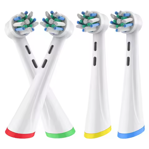 Cross Clean Replacement Brush Heads Compatible with Oral B iO 2/3/4/5/6/7 Electric Toothbrush, IO Se