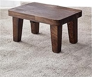 Wooden Step Stool with Non-Slip Rubber feet, Small Step Stool for Bedroom, Kitchen and Living Room, 