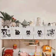Cartoon Cat Cafeteria Curtains Small Black Cat Cafeteria Curtains Cat Toilet Hanging Curtains
